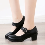 Весенние и осенние сезоны в середине четырех сезонов толстых каблуков танце