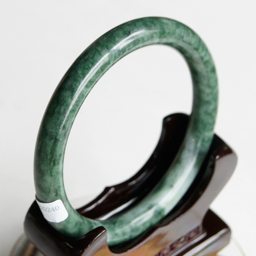 Натуральная изумрудная темная реплика, женский браслет