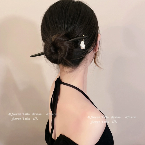 Классическая китайская шпилька из жемчуга, заколка для волос, китайский стиль, изысканный стиль