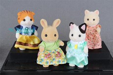 Игрушки-животные 正版散货森贝尔森林家族植绒动物兔子大象女孩过家家公仔玩具