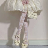 Милые японские осенние носки, белые колготки, стиль Лолита