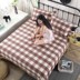 Phiên bản lớn của quilted pha lê trải giường hoạt hình cộng với nhung ba mảnh bông quilted bông ngắn sang trọng quilt đơn mảnh mới ga giường 1m8 x 2m Trải giường