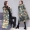 Mùa thu đông 2018 mới của phụ nữ phiên bản Hàn Quốc của chiếc áo khoác dày xuống nữ dài qua đầu gối màu áo mẹ cỡ lớn
