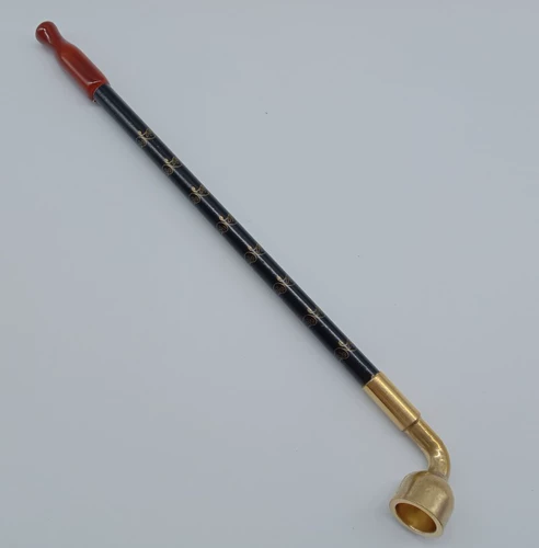 Новый сингл использует агат -камень во рту с твердым деревом сухого дымового полюса Ji xioolan расширенный сигаретный винтовый стержень медная сигаретная кастрюль высокая температура