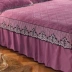Phương pháp dày giường nhiệt váy Levin cashmere và bông len đơn tinh thể mảnh bông giường flannel đặt Li Coral giường 1.8m - Váy Petti