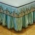 Châu âu ice silk giường ăn mặc ba mảnh đặt 1.8 m trải giường có thể tháo rời gấp dày gấp rửa mat mùa hè drap giường có viền Váy Petti