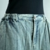 Một miếng vá vuông sọc chân chất béo viền quần jean lỏng thường - quần jean nữ lưng cao Quần jean Quần jean