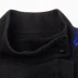 JUZUI Quỳ 2018 chính thức thị trường cửa hàng mùa thu và mùa đông mới màu xanh và màu đen khâu ngắn áo len phụ nữ Áo khoác ngắn