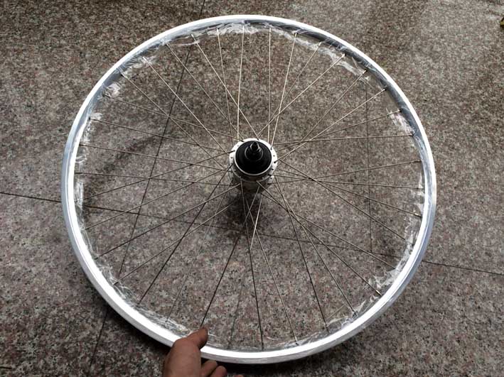 26 inch 9 speed rear wheel