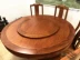 Bàn gỗ gụ cổ bàn tròn gỗ hồng mộc sang trọng chạm khắc đầu voi bàn tròn với bàn xoay gỗ tròn - Bộ đồ nội thất