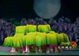 Оригинальный фанат танца зеленый июньский фанат Qinghe Double -Sided Dance Gradient Color и Long Fan Fan Real Silk Fan Fan Fan