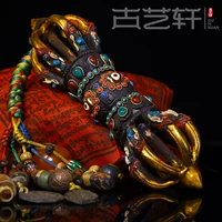 Религиозные поставки магический инструмент Непал ручной бронзовой рисунок красочный девять ваджраяна демон демон демон ваджраяна тибетский тибетский будда