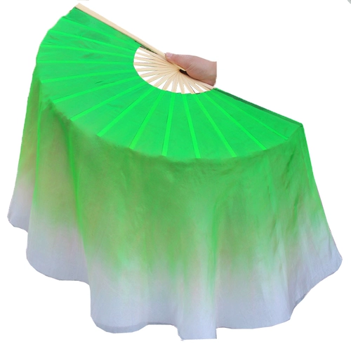 Фан -фанат танца 180 градусов шелк, фанаты, двусторонний двухпонентный градиент -градиент классический танцор Янге фанат танца