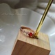 Red lựu retro cung điện gió ruby ​​kim cương gió lạnh đơn giản tính khí châu Âu và Mỹ nhẫn nhẫn đuôi nhẫn nữ - Nhẫn mẫu nhẫn nam đẹp Nhẫn
