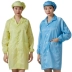 Quần áo chống tĩnh điện quần áo chống bụi quần áo phòng sạch cho nam và nữ nhà máy thực phẩm Áo khoác chống tĩnh điện màu xanh và trắng