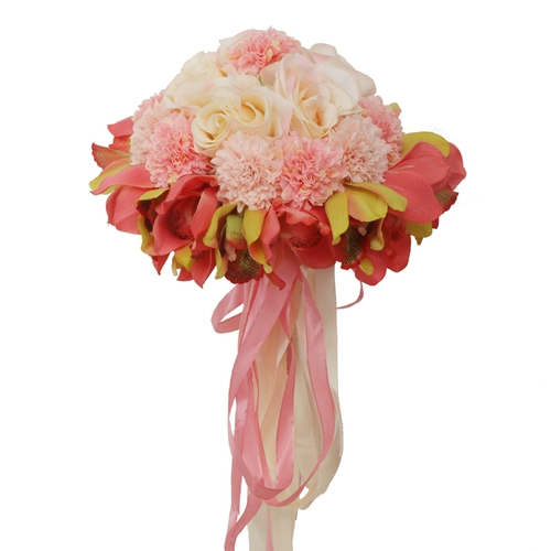 Свадебная рука цветут цветочный свадебный корейский моделирование невесты рука букет китайский подружка невесты в европейском стиле высокий свадебный букет