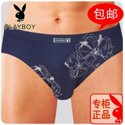 Quà tặng đóng hộp Playboy của nam giới đồ lót playboy U lồi giữa thắt lưng sợi tre bông tam giác đồ lót nam