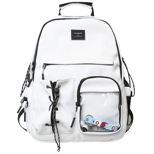 Вместительный и большой трендовый школьный рюкзак, сумка через плечо, для средней школы