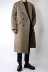 Mùa đông màu rắn phiên bản Hàn Quốc của áo khoác nam áo khoác len dài áo khoác nam thủy tinh lỏng áo len nam đơn giản - Áo len