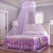 Mái vòm mùng đôi lưới hộ gia đình 1,2 1,5 1,8m 2 mét sàn giường tròn treo công chúa gió giường 幔