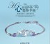 Sterling bạc bracelet ladies Nhật Bản và Hàn Quốc ngọt ngào chuyển hạt vài vòng đeo tay đơn giản vòng tay trang sức trang sức quà tặng sinh nhật Vòng đeo tay Clasp