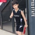 Học sinh trong cậu bé lớn mùa hè cậu bé quần áo bóng rổ nhanh chóng làm khô quần áo chất béo cậu bé phù hợp với trẻ em vest quần short thể thao Bóng rổ