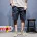 Nhật bản retro thêu gốc streamer dụng cụ quần short của nam giới thường năm-quần tide thương hiệu Harajuku thanh niên quần