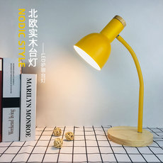 Лампа для чтения 北欧ins风格插电式卧室创意床头灯学生学习专用调光护眼书桌台灯