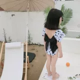 Брендовый купальник для девочек с бантиком, семейный стиль, подходит для подростков