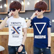 17 teen mùa hè ăn mặc 12 ngắn tay T-Shirt cậu bé 13 lỏng 14 trẻ em lớn của áo len 15 tuổi junior high school phim hoạt hình sinh viên