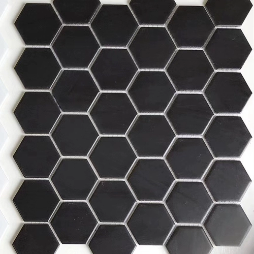 Гексагональная гексагональная керамическая мозаичная плитка телевизор Фоновая настенная паста бассейн с рыба