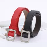 Универсальный ремень для школьников, трендовые черные брендовые штаны, в корейском стиле, популярно в интернете, простой и элегантный дизайн