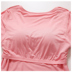 Phương thức với bộ đồ ngủ ngực pad miễn phí mặc áo ngực ly một mảnh đồ lót nữ mùa hè ngắn tay T-shirt dịch vụ nhà Pyjama