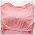 Phương thức với bộ đồ ngủ ngực pad miễn phí mặc áo ngực ly một mảnh đồ lót nữ mùa hè ngắn tay T-shirt dịch vụ nhà