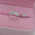 Phiên bản Hàn Quốc của cặp đôi nhẫn một cặp nhẫn cưới mô phỏng nhẫn kim cương nhẫn cưới đạo cụ nhẫn sinh viên điều chỉnh mở trực tiếp