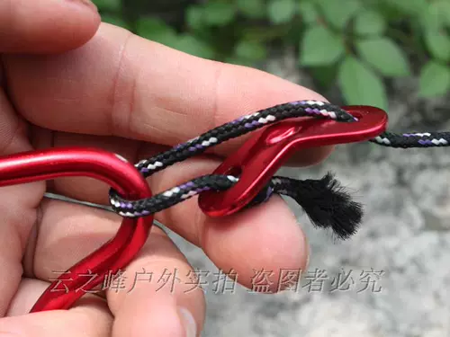 Палатка аксессуаров Веревка Веревка Двойной -Эй алюминиевая остановка Динамическая регулирующая таблет