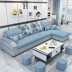 Đơn giản nhỏ vải sofa căn hộ sofa kết hợp phòng khách rửa góc bộ đồ nội thất phòng khách ba sẵn sàng - Ghế sô pha