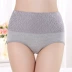 Của phụ nữ cotton cao eo đồ lót bụng eo trung niên mẹ không có dấu vết phụ nữ jacquard XL tóm tắt quần lót lọt khe xuyên thấu Giống cái