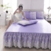 Ren mùa hè lụa băng mat ba mảnh có thể gập lại giường váy bedspread 1.8m2m rửa đôi ghế điều hòa không khí lạnh - Thảm mùa hè chiếu tre lan lan Thảm mùa hè