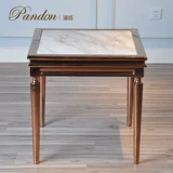 Современная модная мебель из нержавеющей стали, мраморный стеклянный диван