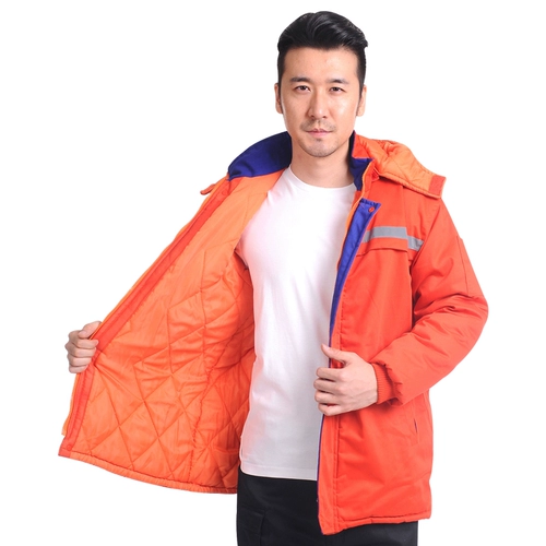 Зимняя рабочая одежда хлопковая куртка мужчины сгущенные рабочие топы мастерская мастерская для ремонта.