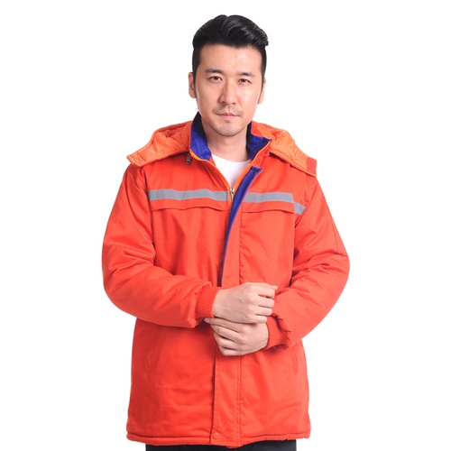 Зимняя рабочая одежда хлопковая куртка мужчины сгущенные рабочие топы мастерская мастерская для ремонта.