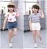 Cô gái quần short denim lỗ mùa hè 5 cô gái 6 thời trang 8 trẻ em quần áo 9 trẻ em lớn 10 Hàn Quốc phiên bản 12 tuổi cũ phần nóng quần Quần jean