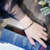 Vòng đeo tay nữ Hàn Quốc phiên bản của cá tính đơn giản rose gold letter bracelet món quà sinh đôi vài mở bracelet 闺 đồ trang sức bí mật Vòng đeo tay Clasp