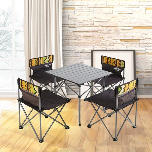 Складной Ультрамен Тига, дорожный портативный металлический комплект для кемпинга, алюминиевый сплав