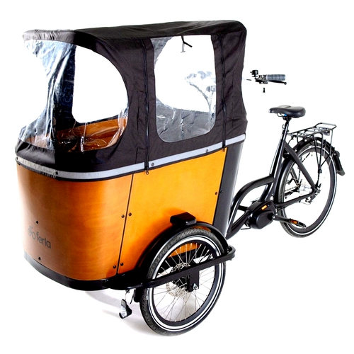 Грузовой велосипед европейский инвертированный трехколлетний велосипедный велосипед, восемь среднего электрического электрического электрического электрического и электрического мощности.