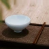 Nguyên bản Jingdezhen bát sứ làm bằng tay bộ đồ ăn nhà bóng xanh retro bát gạo bát bát Trung Quốc thực phẩm nhiệt độ cao - Đồ ăn tối