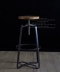Bàn ghế sắt rèn nước Mỹ gỗ rắn thanh phân ghế retro cũ chống gỉ bàn ăn và ghế xoay thanh ghế - Giải trí / Bar / KTV