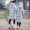 Mùa thu và mùa đông nam mới yêu thích áo khoác cotton Áo khoác dài Hàn Quốc dài qua đầu gối áo khoác cotton dày áo phao béo nam nữ
