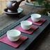 Không-Van-Nhật Bản nghệ thuật retro dày bông chần trà coaster cách nhiệt pad thấm Kung Fu trà bộ ấm trà mat bình trà đẹp Trà sứ